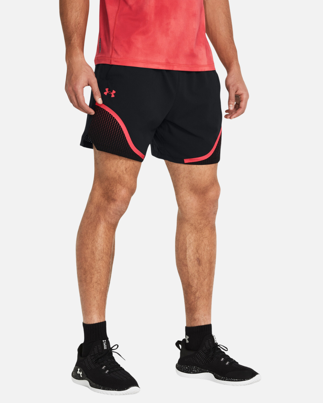 Short Under Armour Vanish Woven Graphic 6 - Noir/Rouge