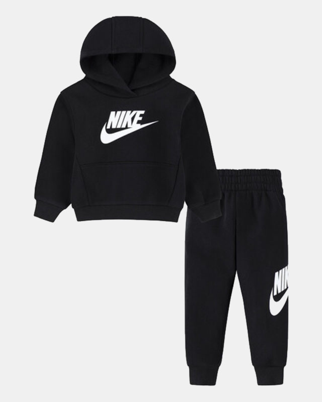 Tuta da bambino Nike Club Fleece - Nero/Bianco