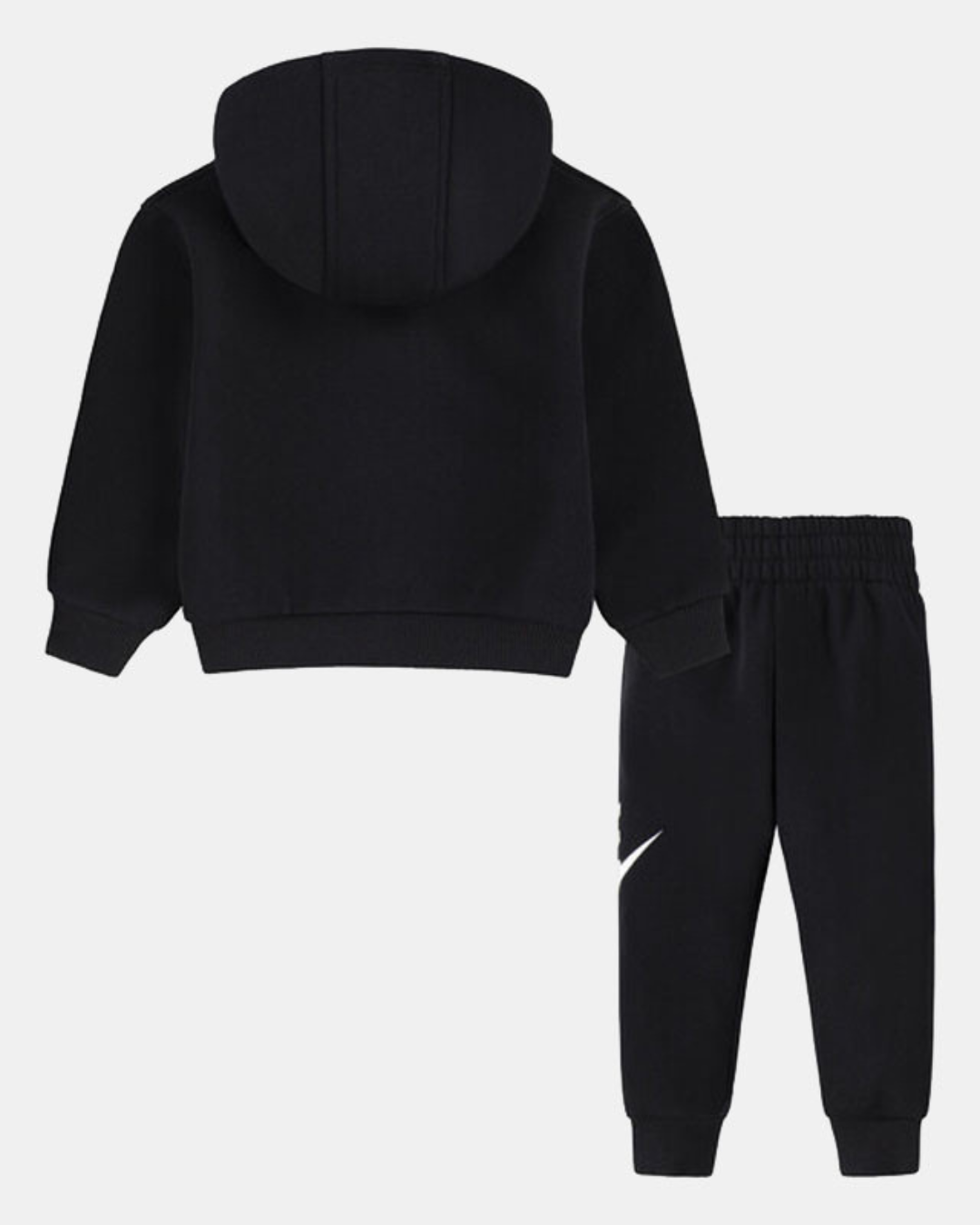 Nike Club Fleece Baby-Trainingsanzug – Schwarz/Weiß