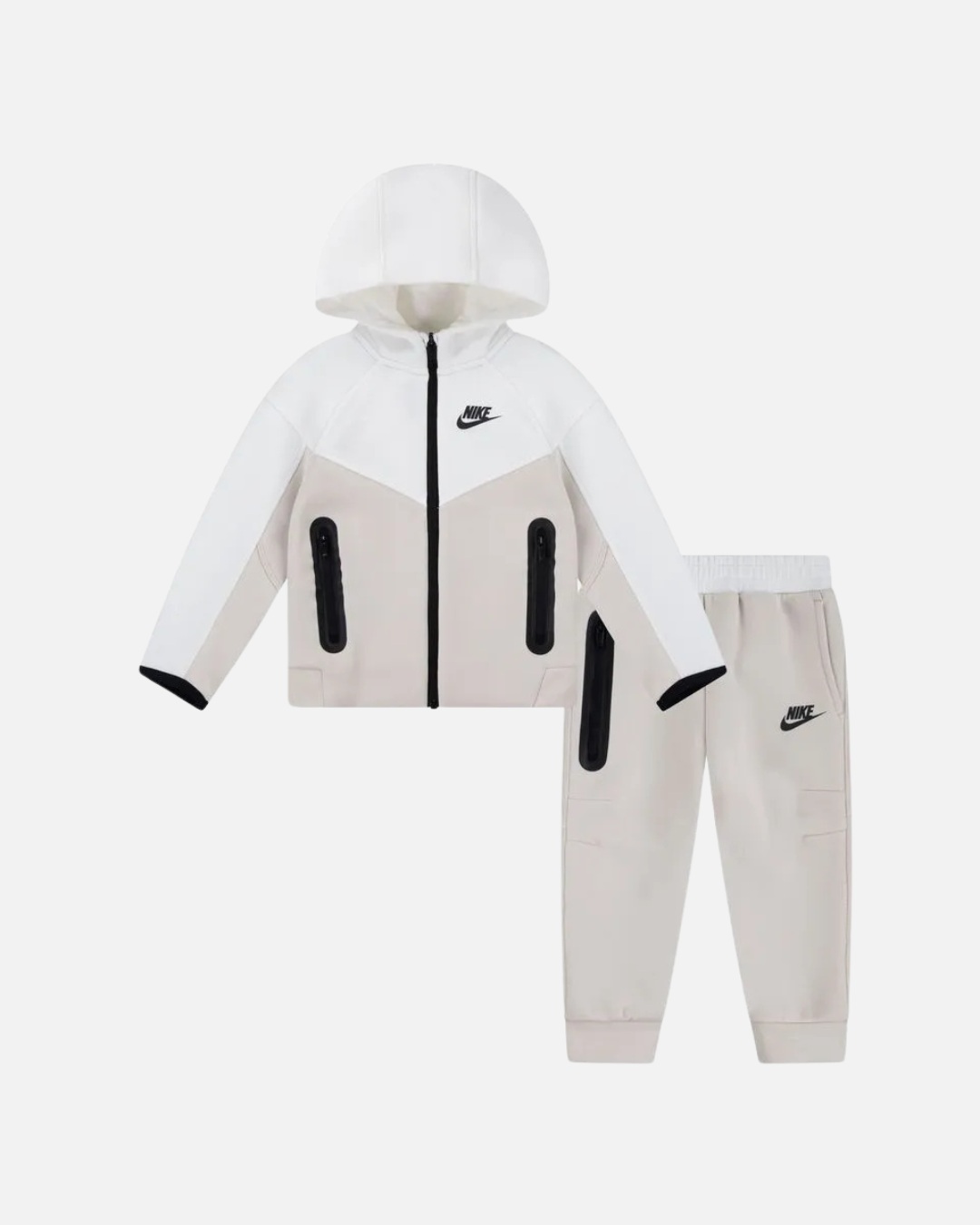 Survêtement Nike Tech Fleece Enfant - Beige/Blanc