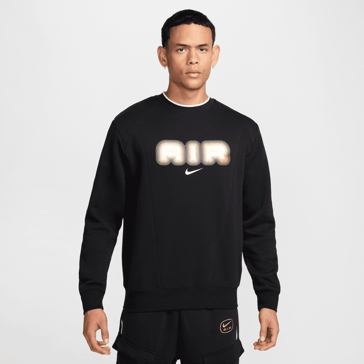 Sudadera Nike Air - Negro/Oro