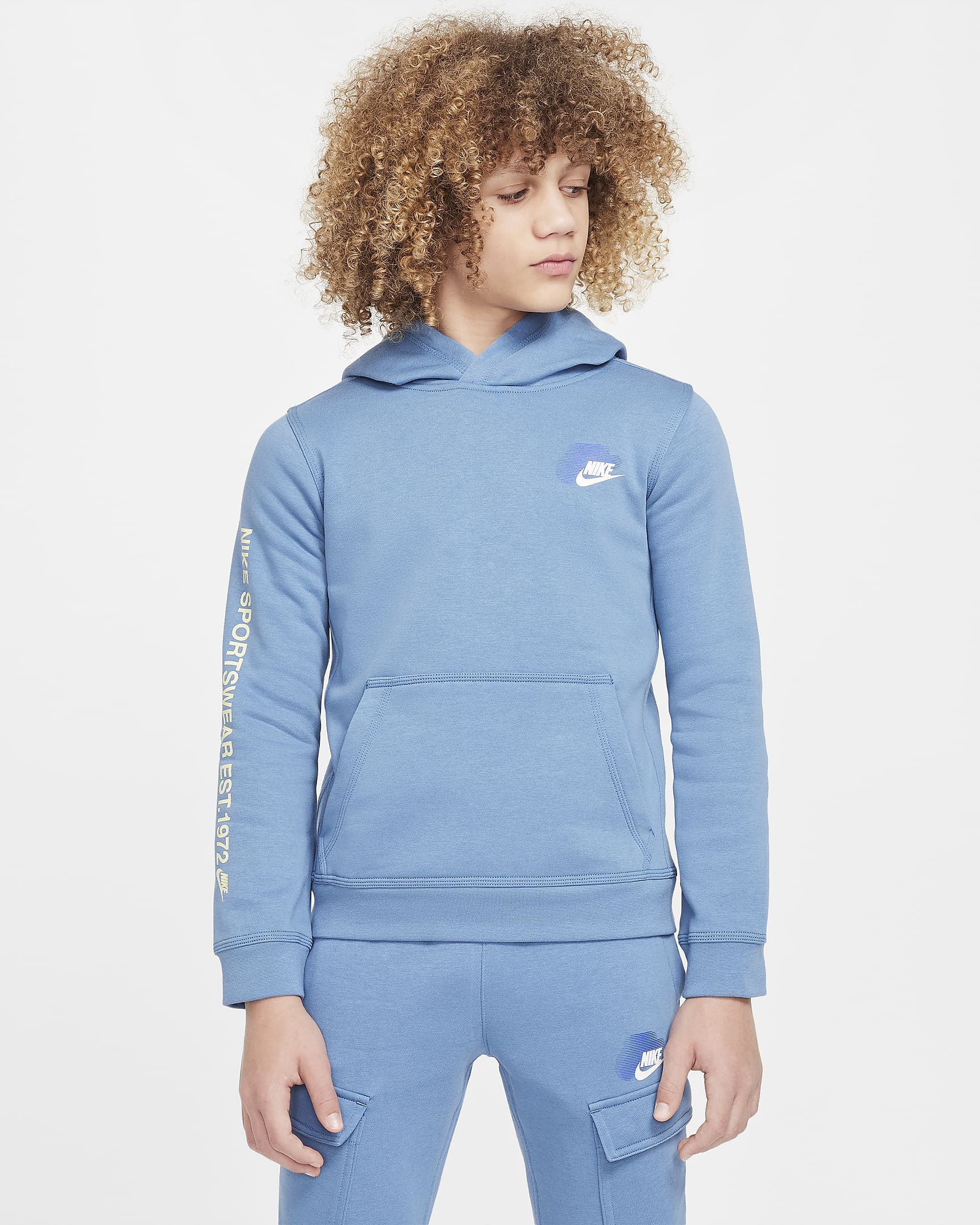 Sweatshirt Nike Fleece Junior - Blau