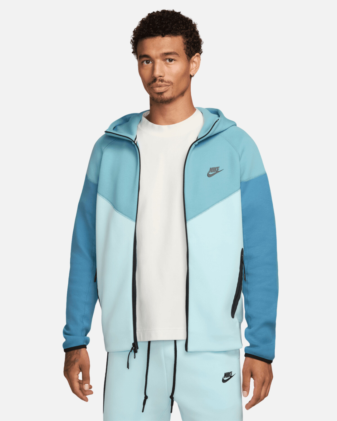 Sweat Nike Tech Fleece Windrunner - Bleu