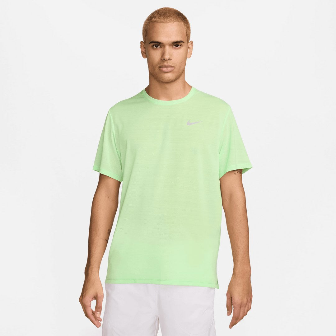 T-Shirt Nike Dri-FIT Miler - Grün-Fluo