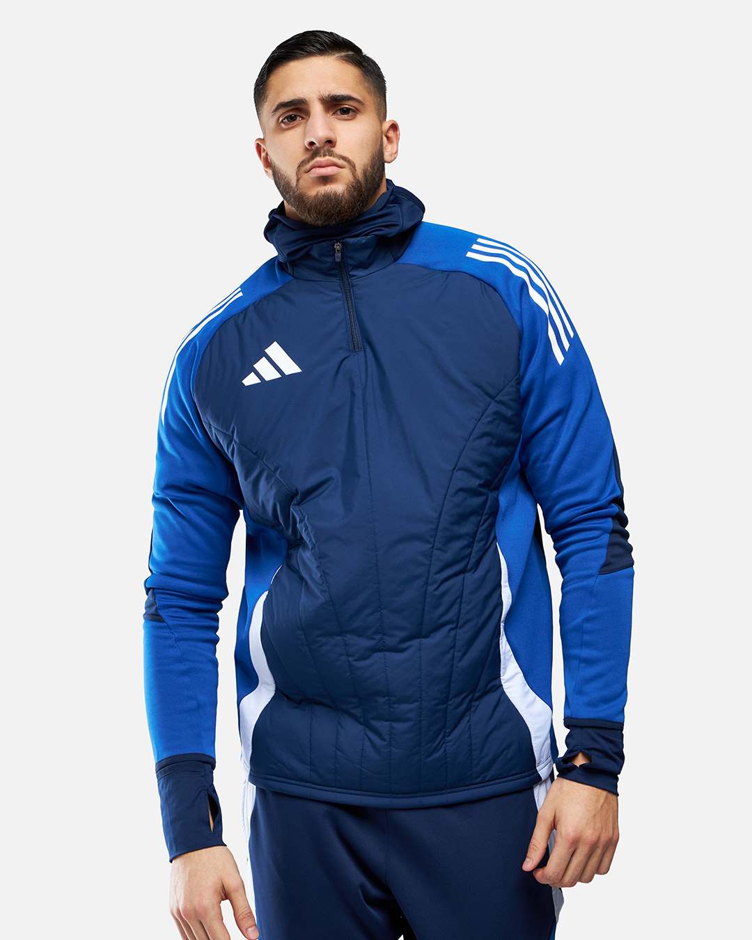 Adidas Jacke mit integrierter Kapuze Blau Footkorner