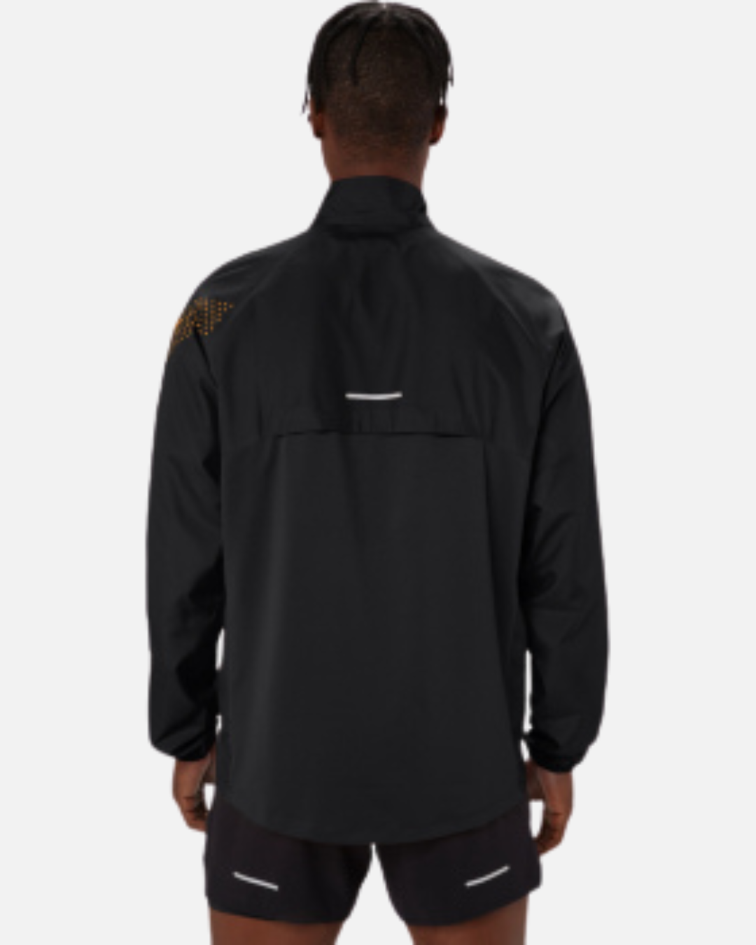 Asics Icon Jacke – Schwarz/Orange