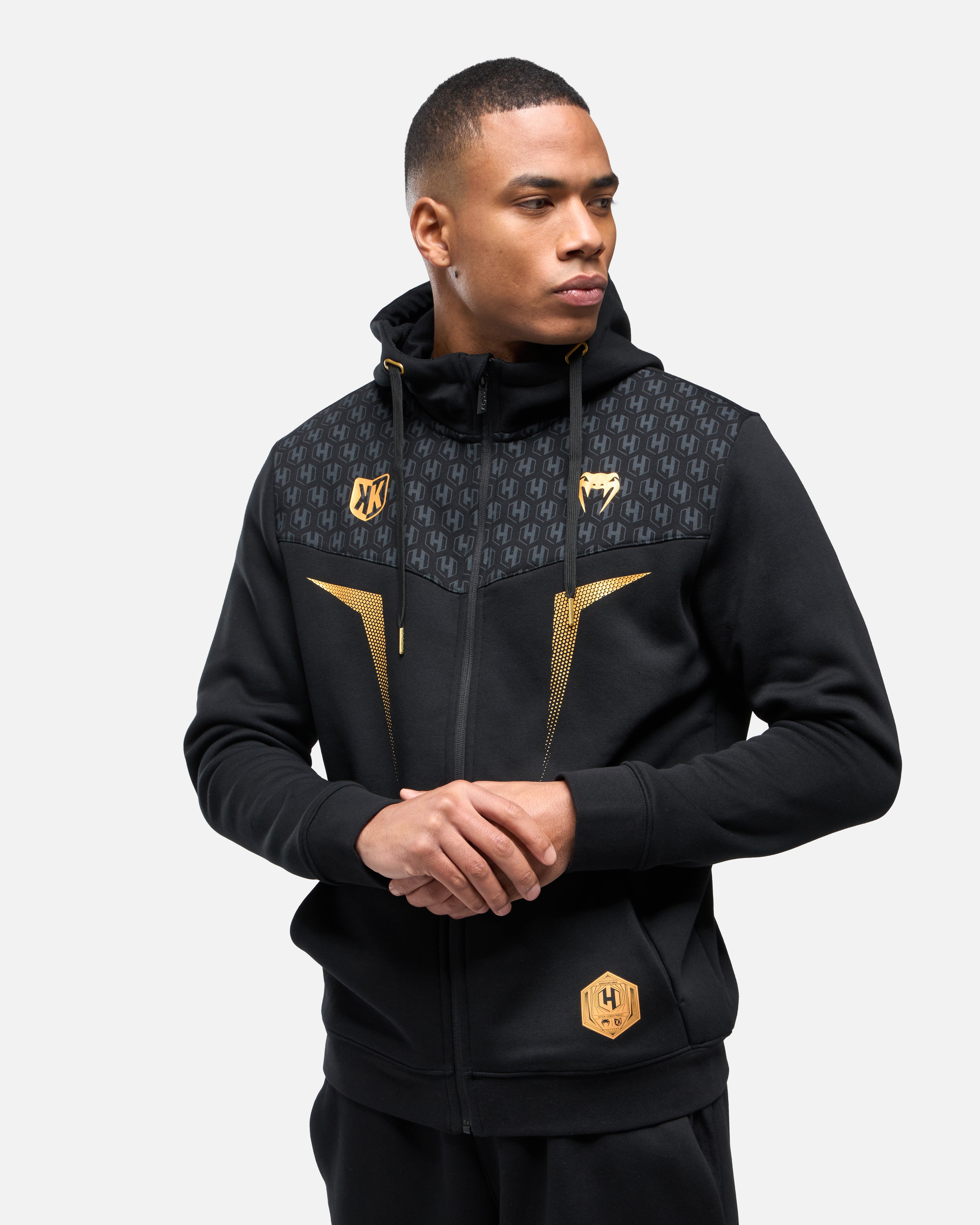 Sudadera con capucha Hexagone MMA FK x Venum - Negro/Dorado