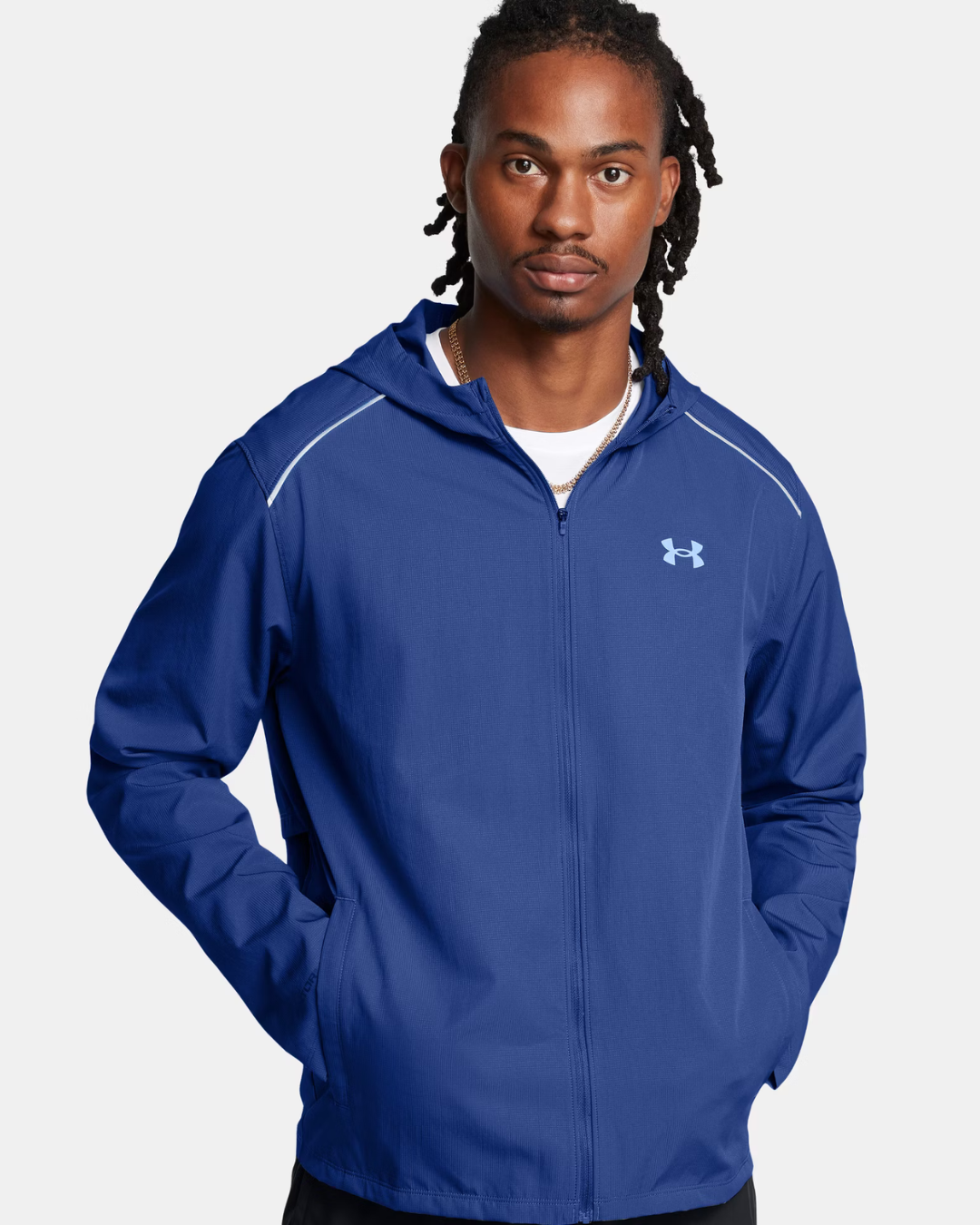 Veste à capuche Under Armour Launch - Bleu