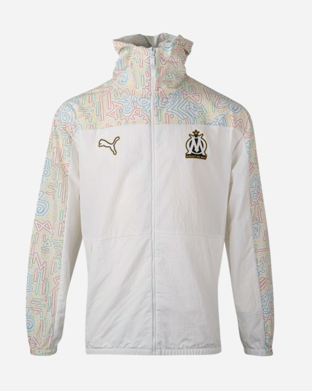 OM x Africa 2024 Windbreaker Jacket - White/Multicolor