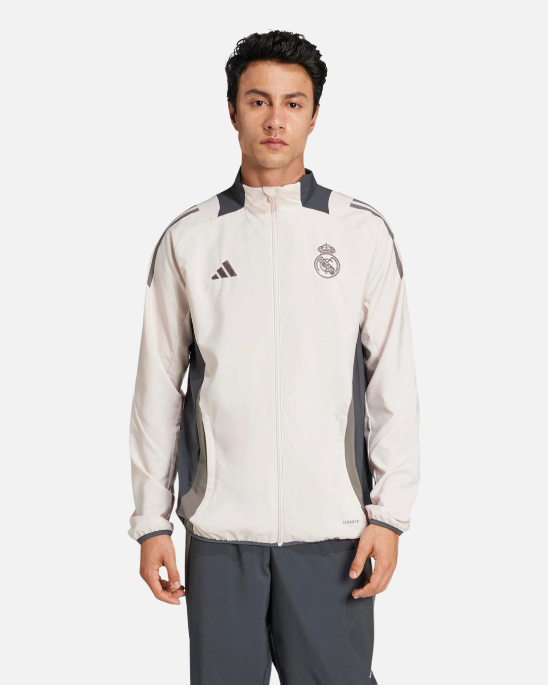 Veste de survêtement Real Madrid 2024/2025 - Beige