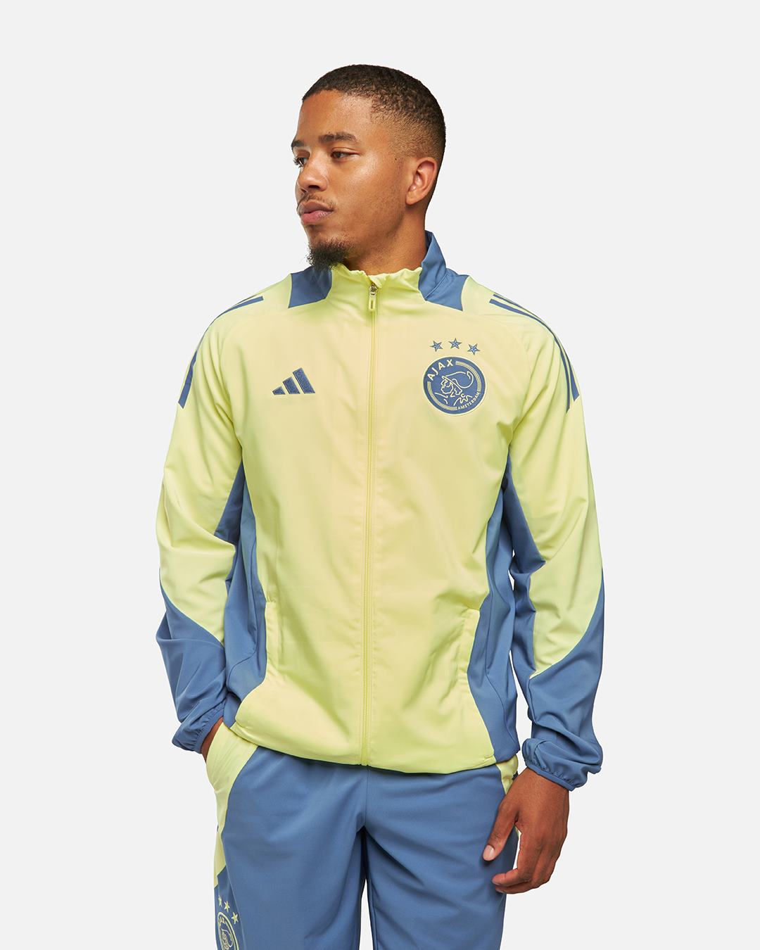 Veste de survêtement Ajax Amsterdam 2024/2025 - Jaune/Bleu