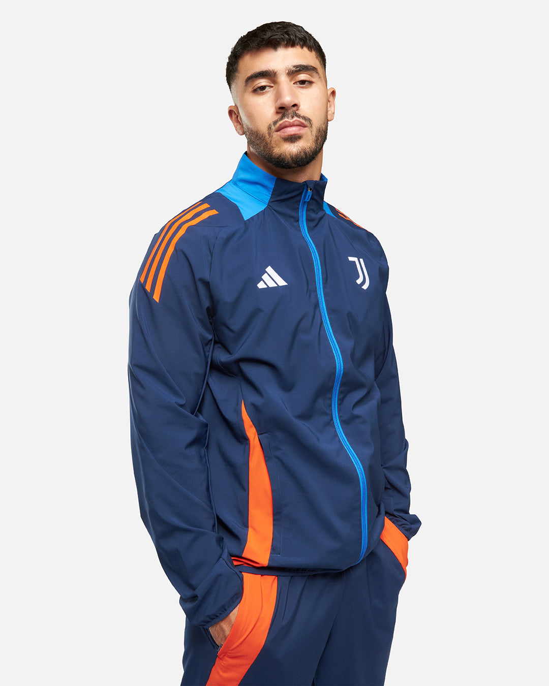 Juventus 2024/2025 Trainingsjacke – Blau/Orange