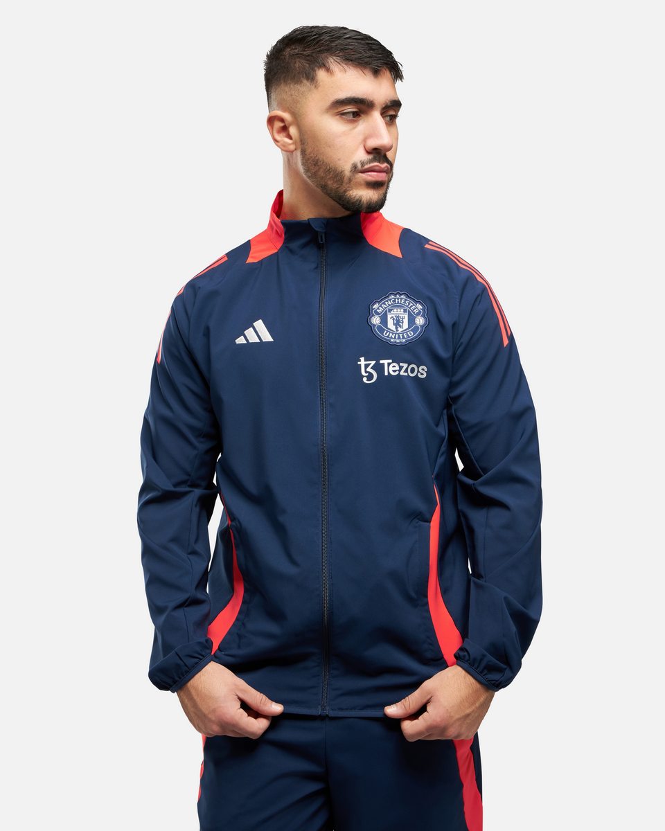 Manchester United 2024/2025 Training Jacket - Blue/Orange