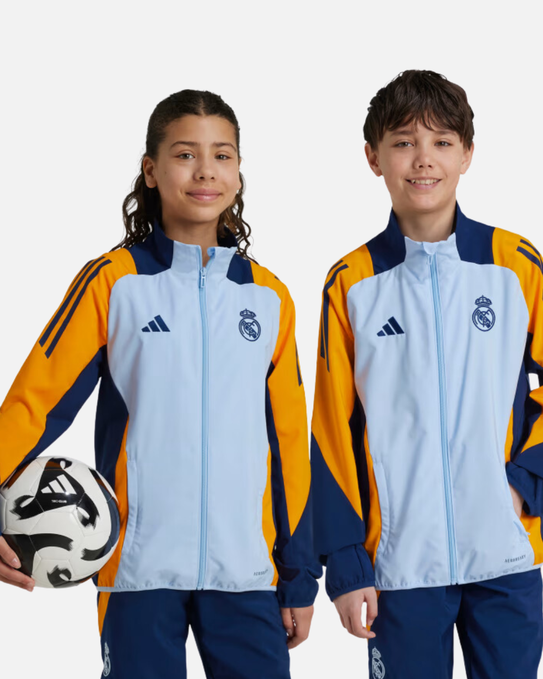 Veste de survêtement Real Madrid Junior 2024/2025 - Bleu/Orange