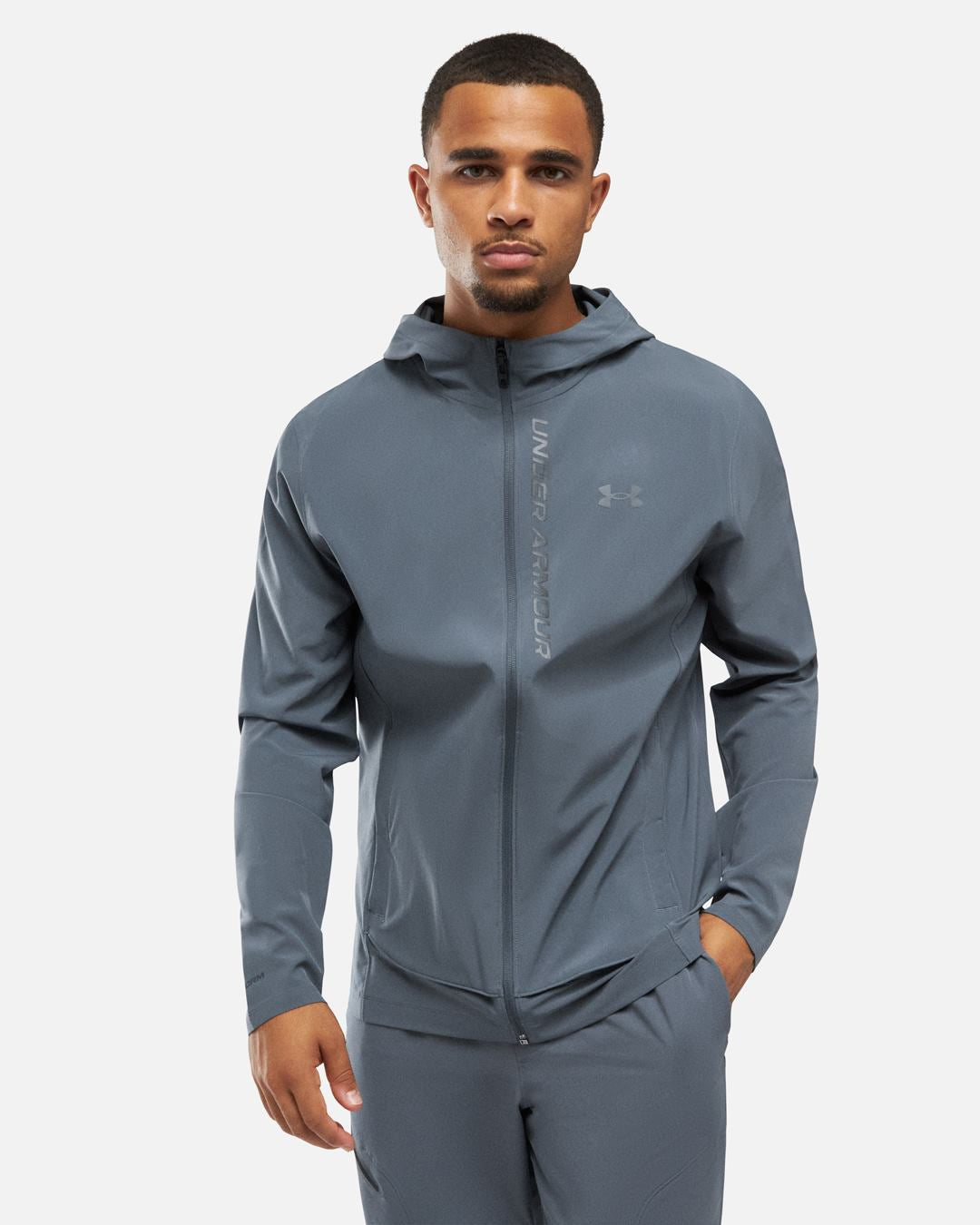 Veste de survêtement Under Armour Outrun The Storm - Gris