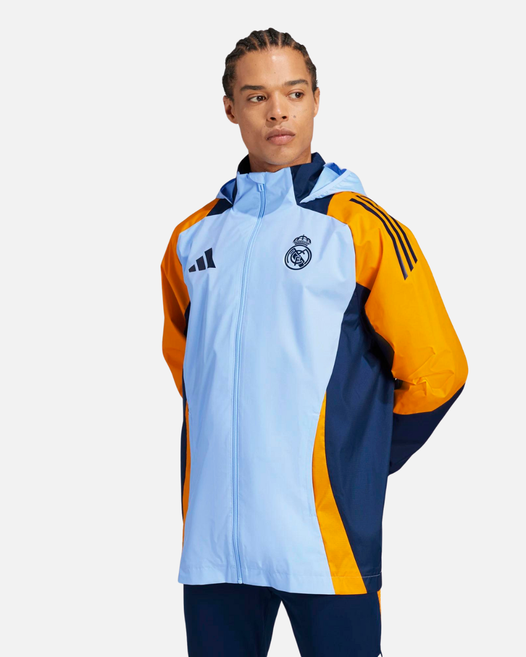 Veste Coupe-Vent Real Madrid 2024/2025 - Bleu/Jaune