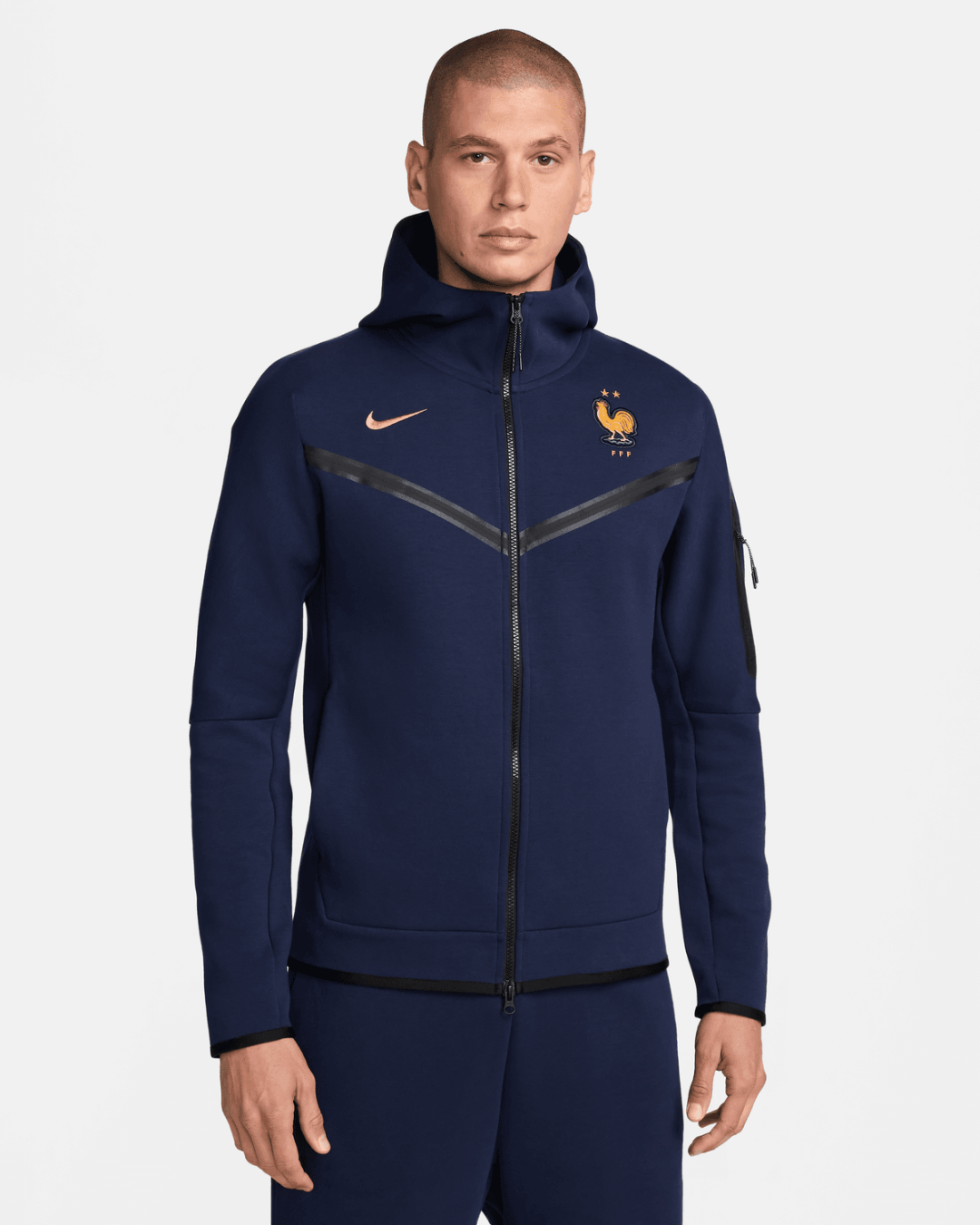 French Team Tech fleece jacket 2024/2025 - Blue/Gold