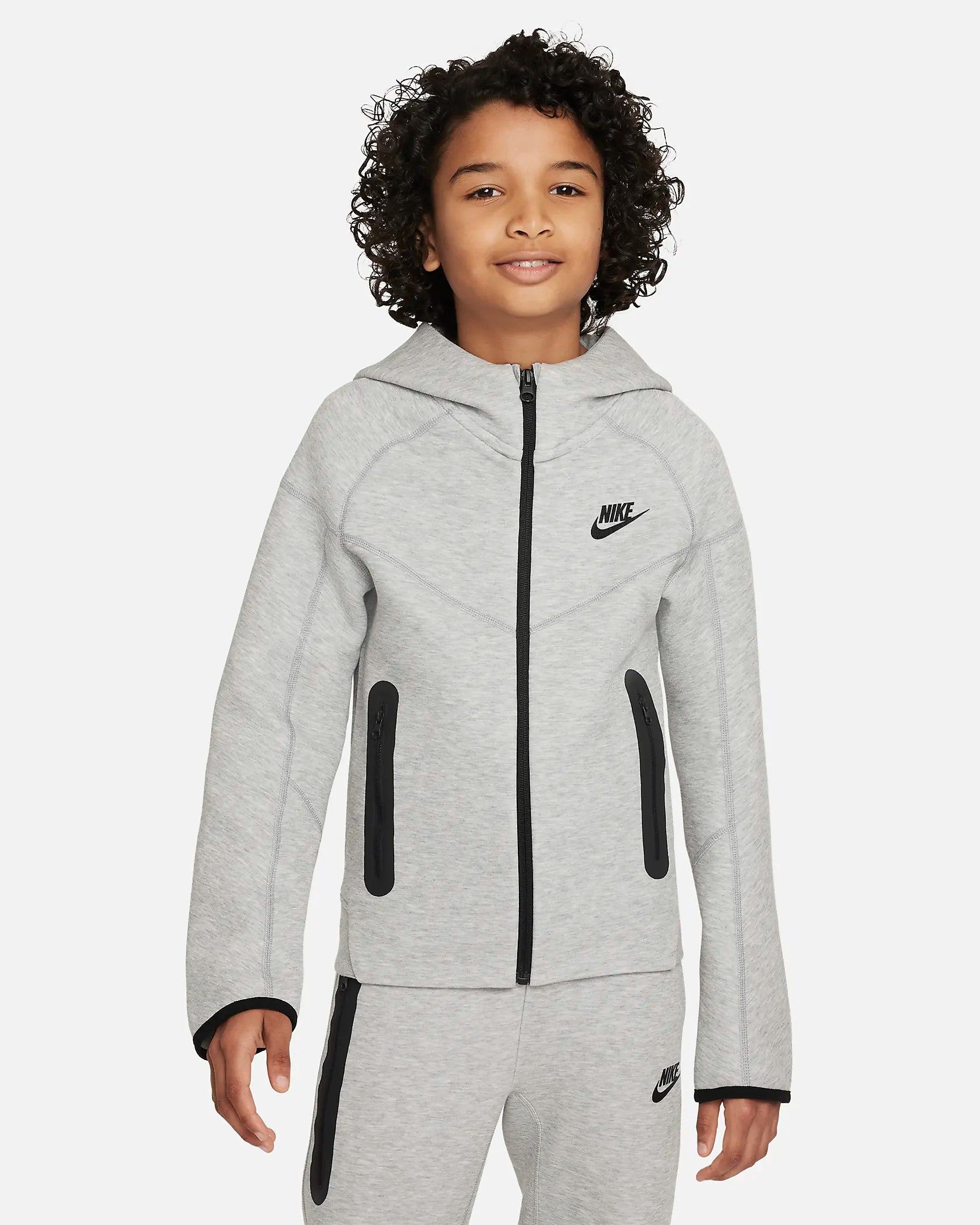 Chaqueta Nike Tech Fleece para niños - Gris