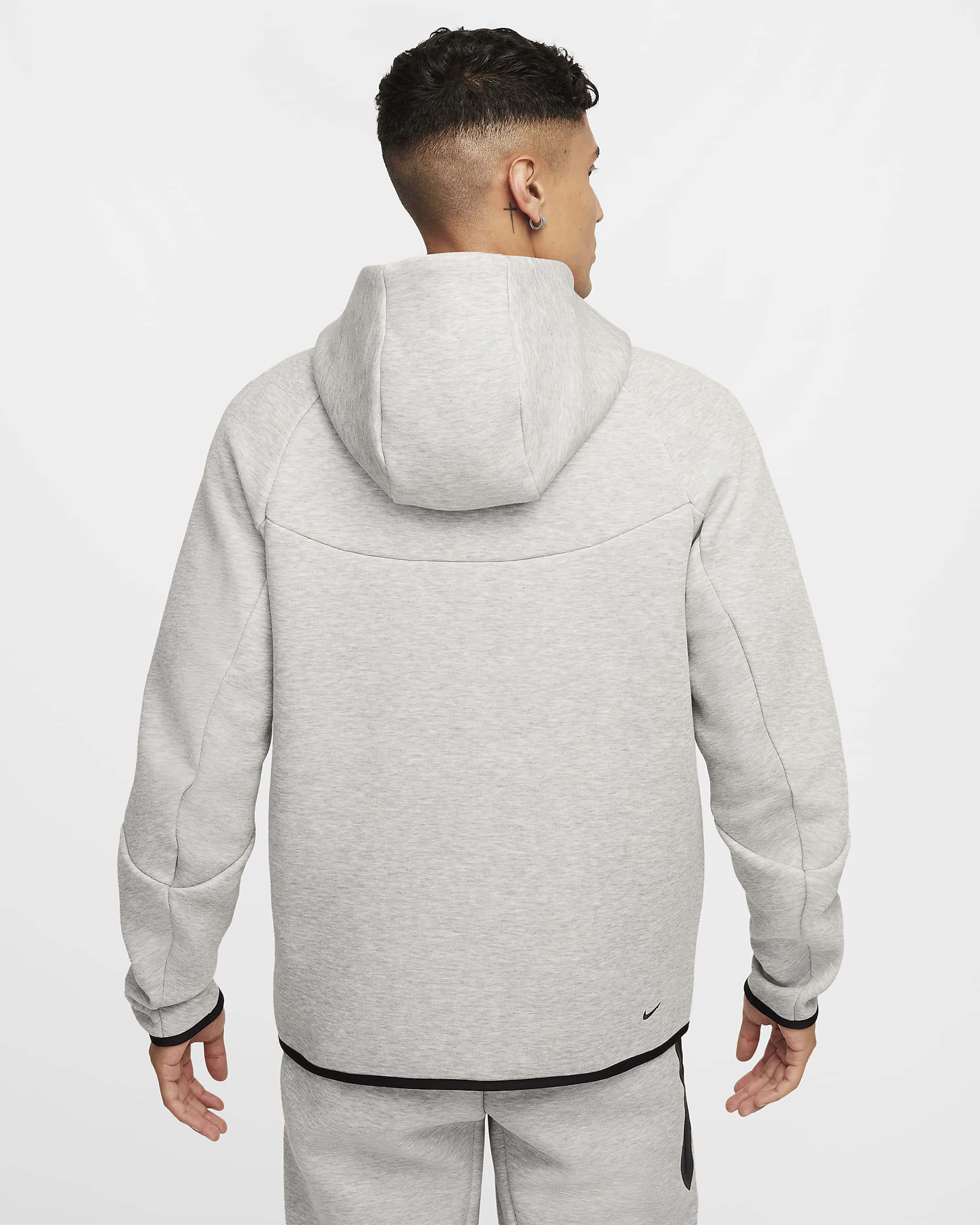 Giacca Nike Tech Fleece Windrunner - Grigio/ Nero