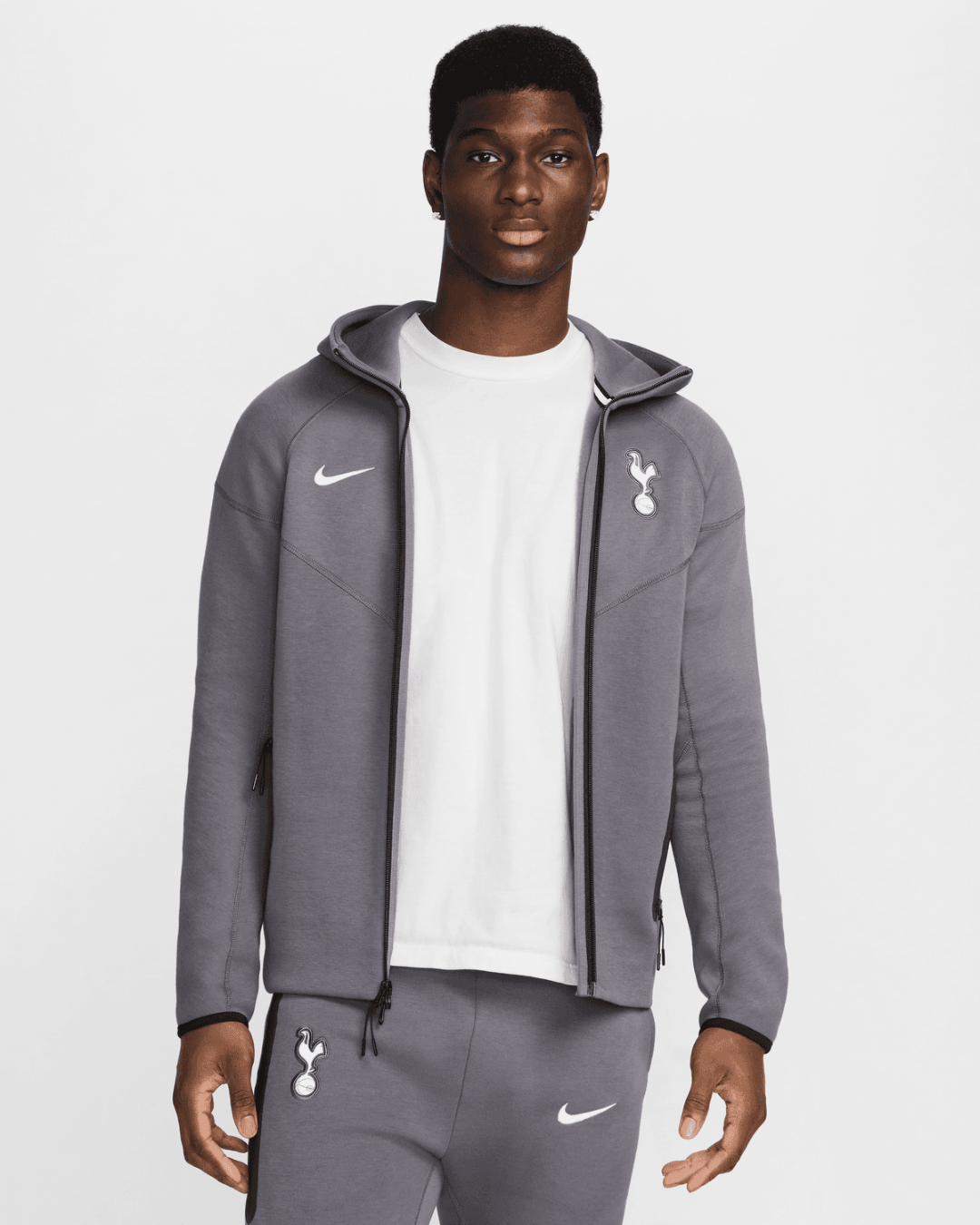 Weste Nike Tottenham Tech Fleece Windrunner 2024/2025 - Grau