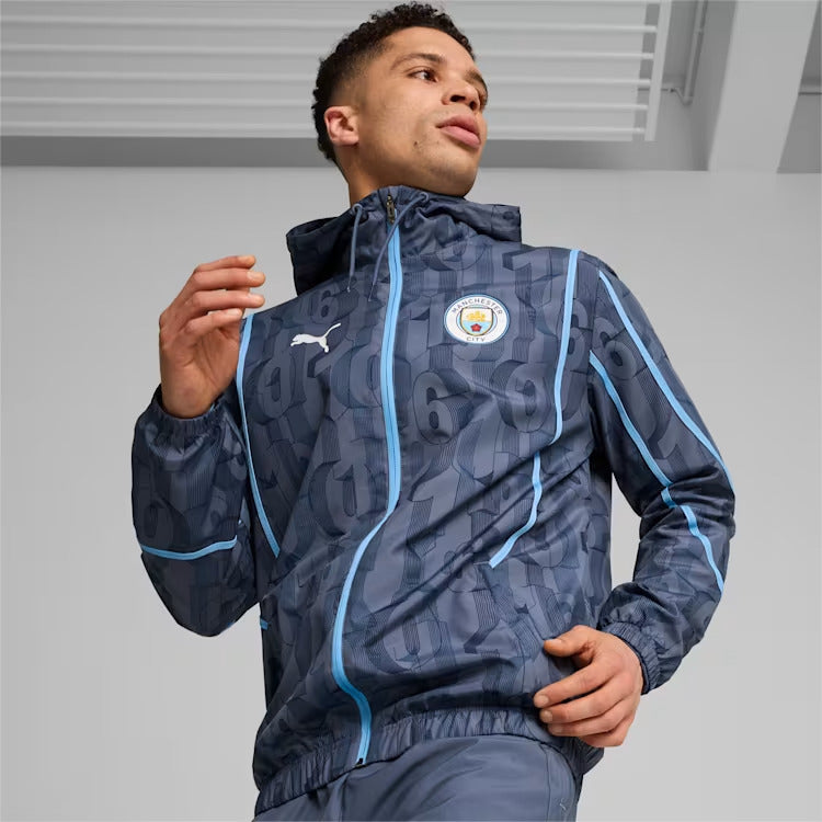 Veste de survêtement Manchester City 2024/2025 - Bleu