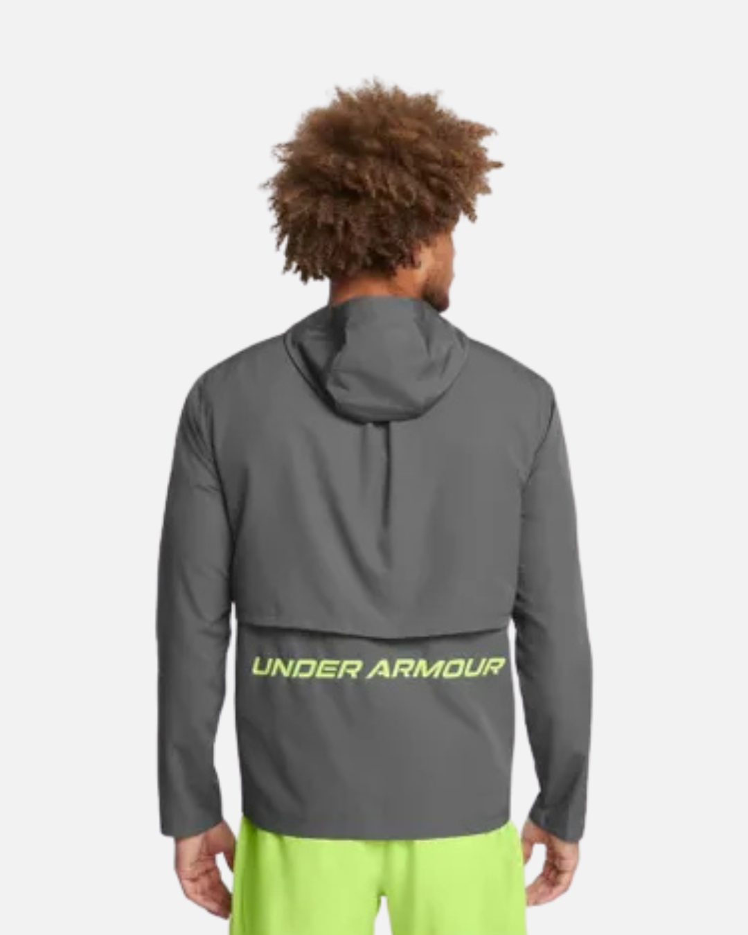 Under Armour Launch Hooded Jacket - Gray/Green