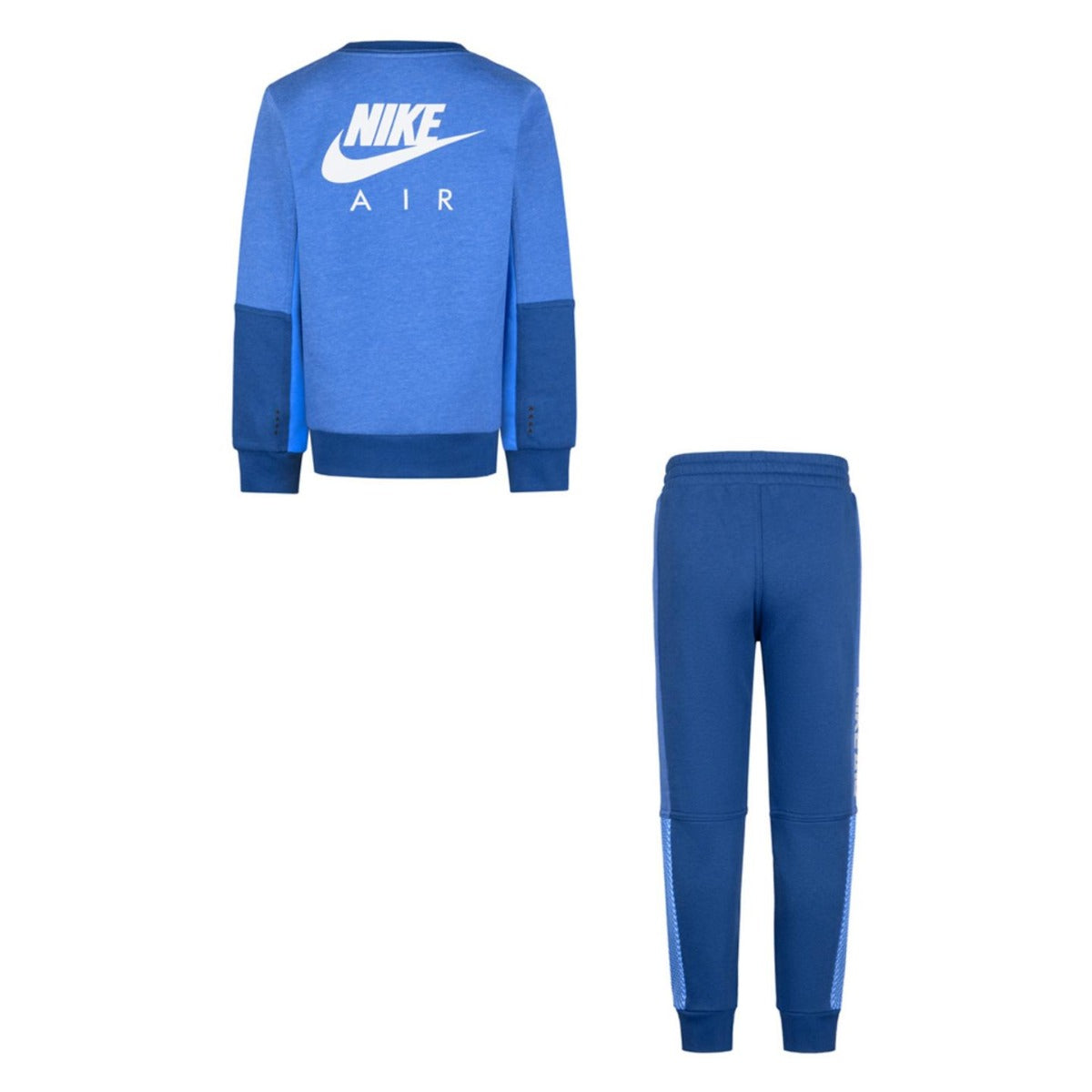 Nike Air Crew Kinder-Trainingsanzug-Set – Blau/Weiß