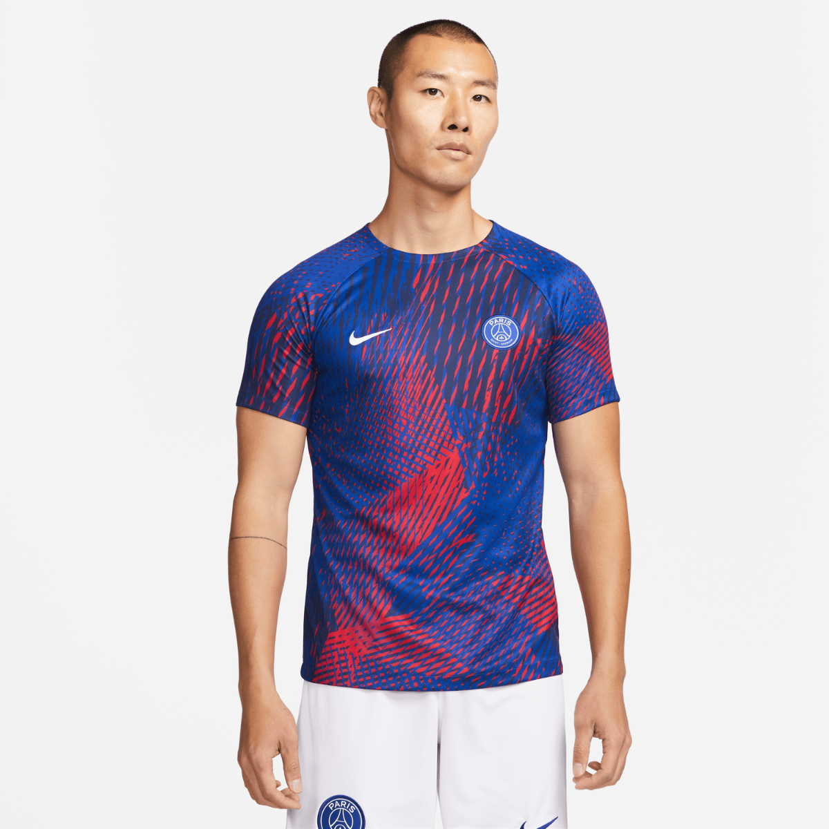 Camiseta PSG Pre-Partido 2022/2023 - Azul/Rojo