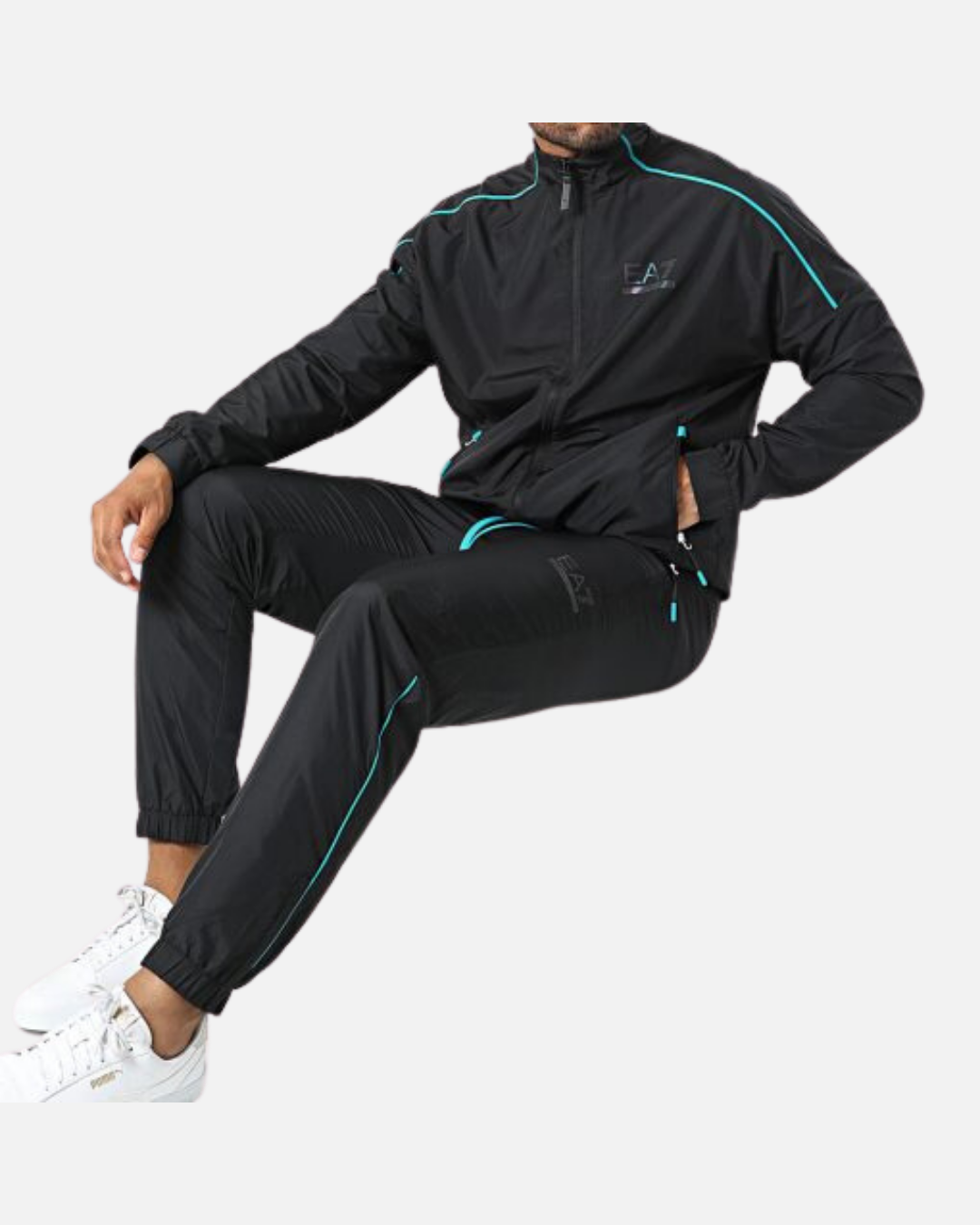 Emporio Armani EA7 Tennis Pro Tracksuit - Black/Blue