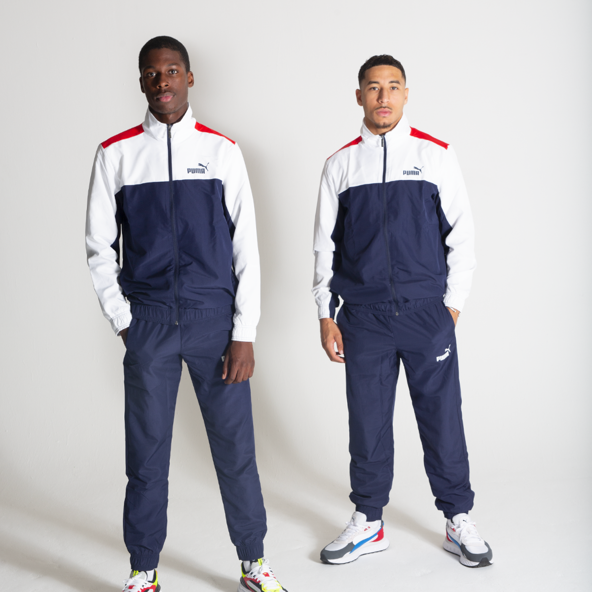 Puma Woven Tracksuit - Blue/White/Red