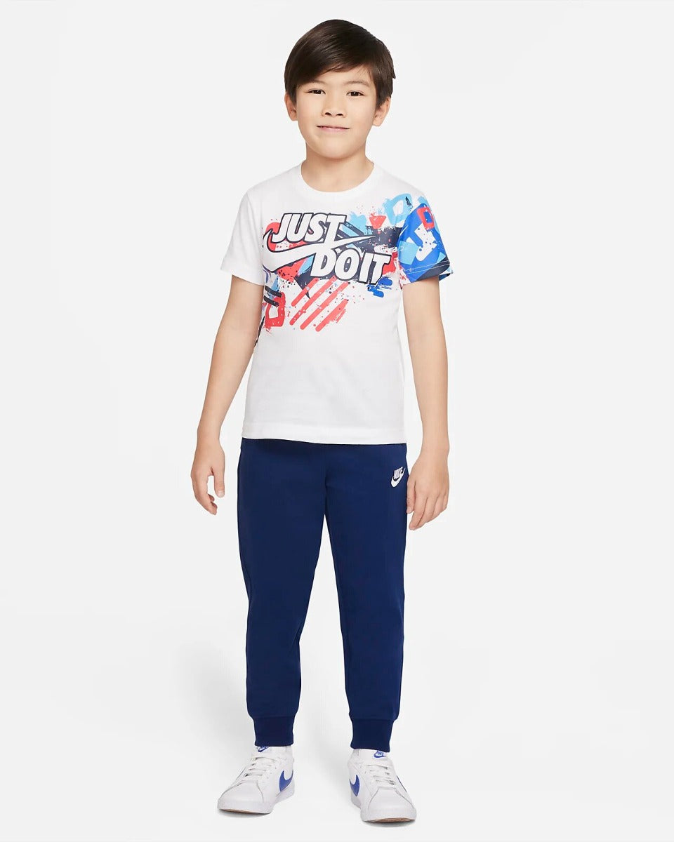 T-Shirt Nike Thrill Seeker Kinder – Weiß/Blau/Rouge – Footkorner