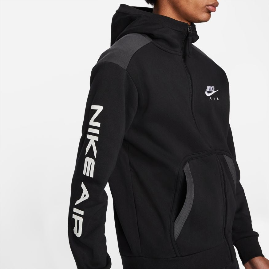 Nike Air Fleece Hoody - Black/Grey