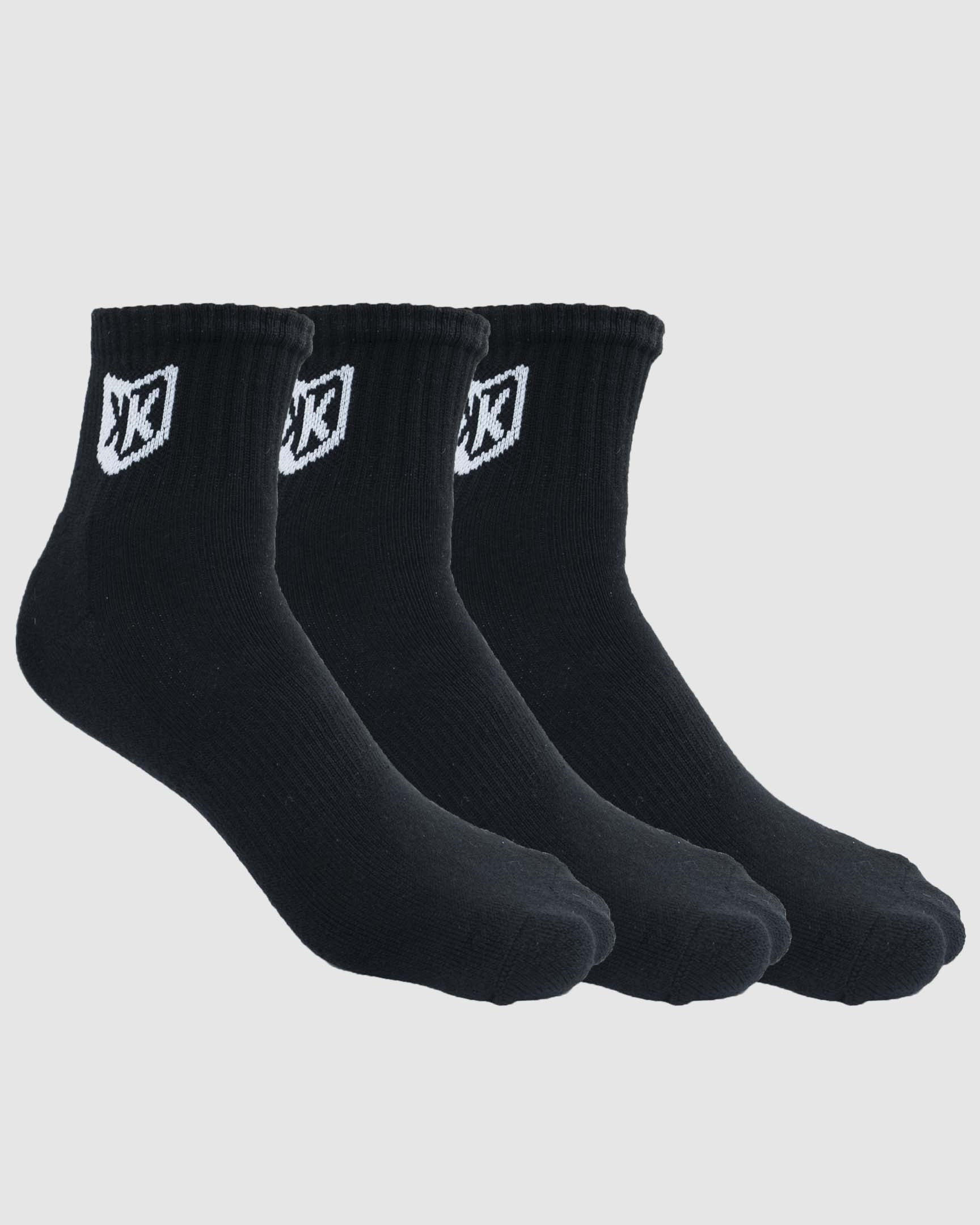 Pack de 3 pares de calcetines FK 3/4 - Negro