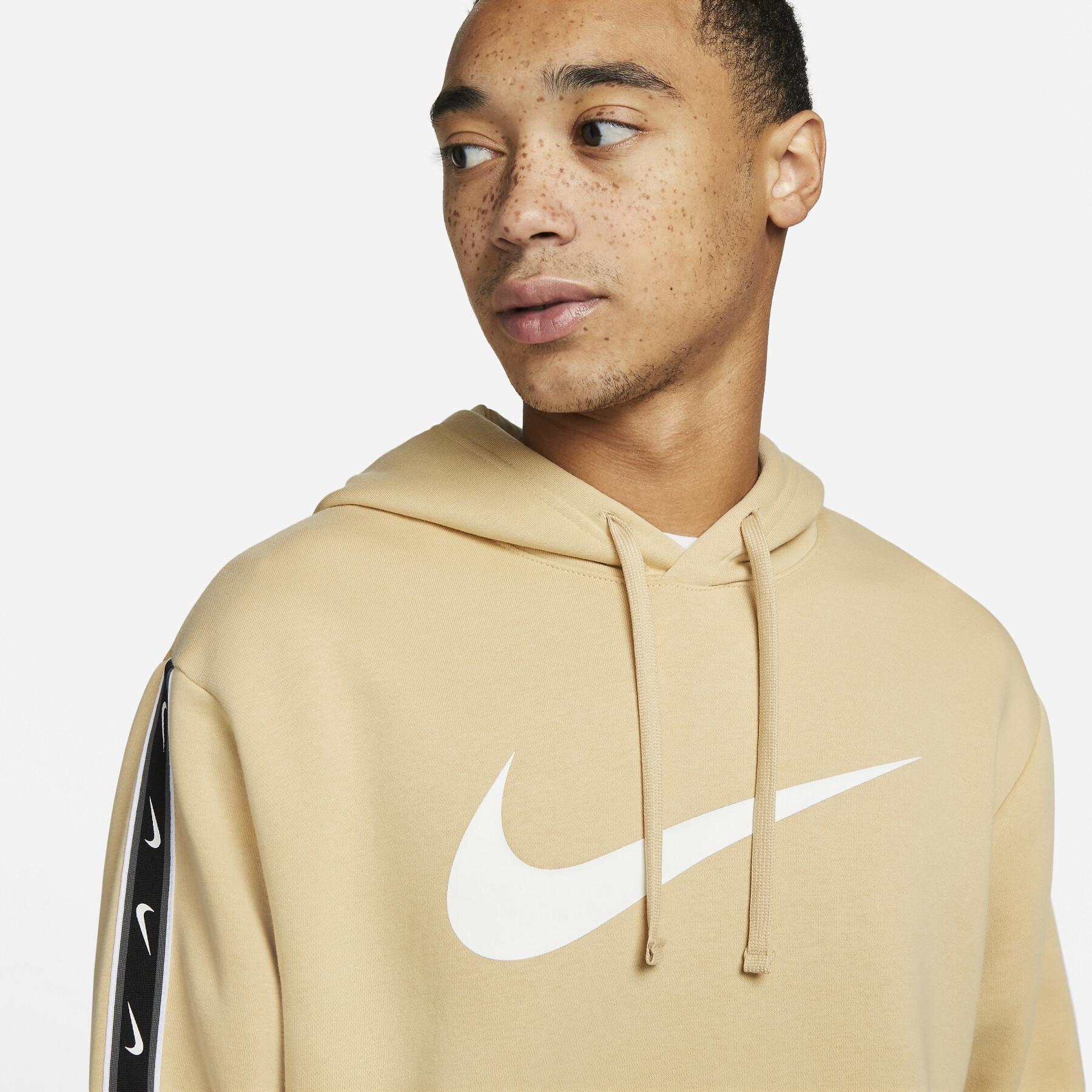 Sweat à capuche Nike Sportswear Repeat - Beige/Blanc/Noir